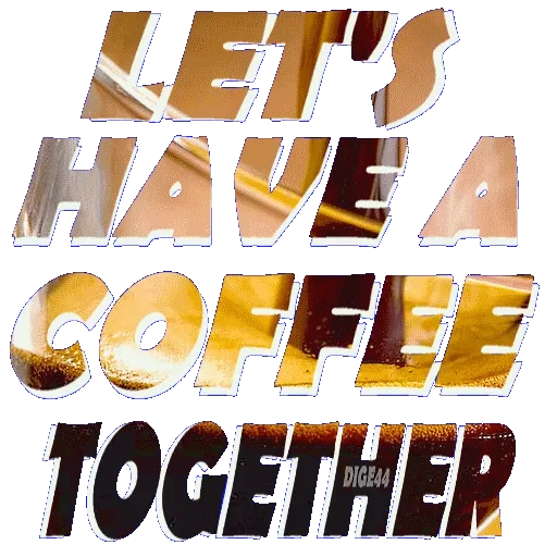 Стикер ☕️ из набора TEXT Gang