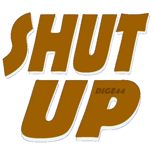 Стикер 🤫 из набора TEXT Gang
