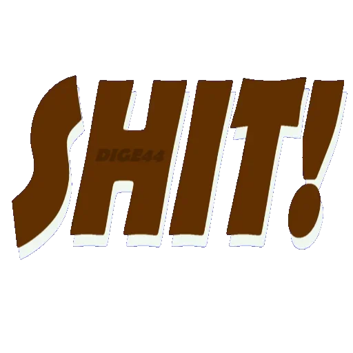 Стикер 💩 из набора TEXT Gang