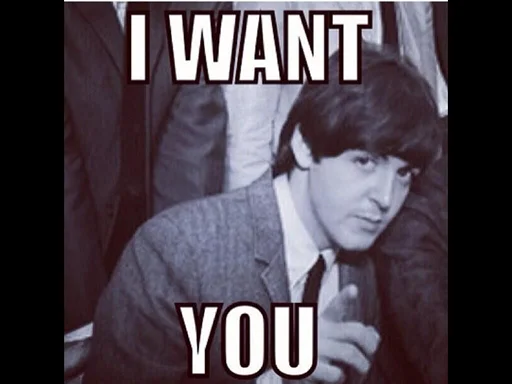Стикер ➖ из набора The Beatles