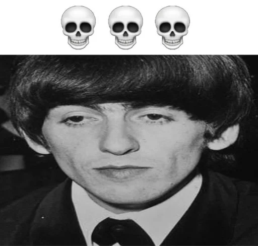 Стикер 💀 из набора The Beatles ::