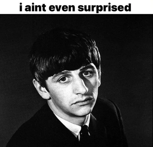 Стикер 😒 из набора The Beatles ::