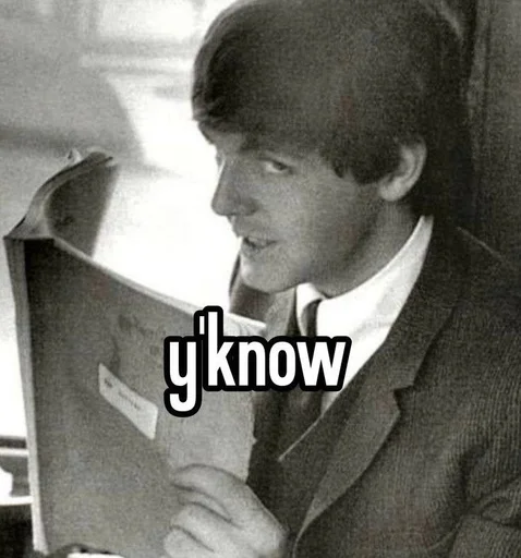 Стикер 😏 из набора The Beatles ::