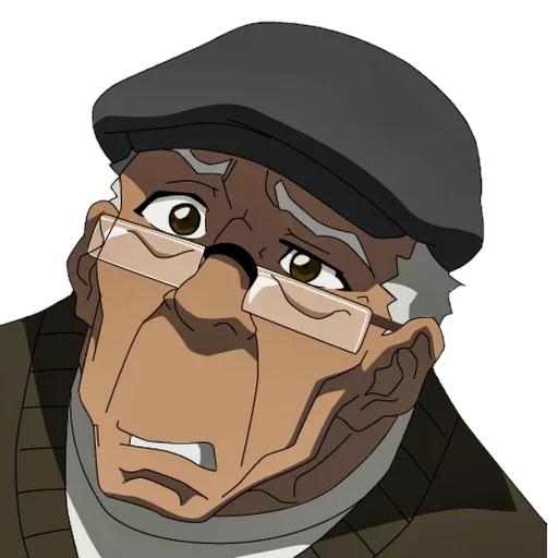 Стикер 😟 из набора The Boondocks