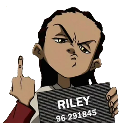 Стикер 🖕 из набора The Boondocks