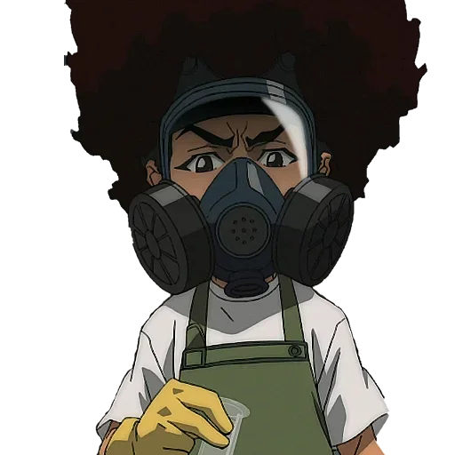 Стикер 😷 из набора The Boondocks