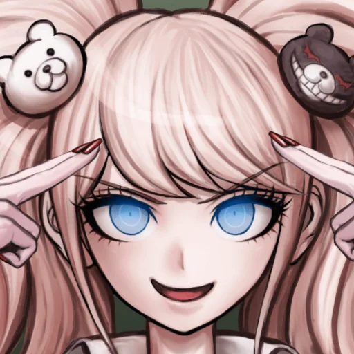 Стикер 😀 из набора Джунко факен Эношима