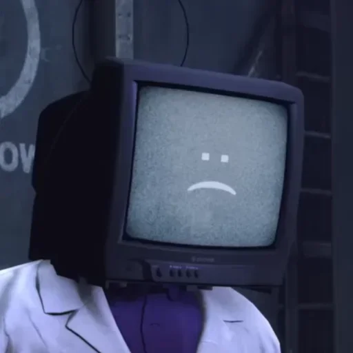 Стикер 😕 из набора Tv uchyonye