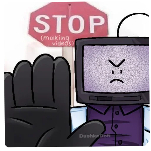Стикер ✋ из набора Tv uchyonye
