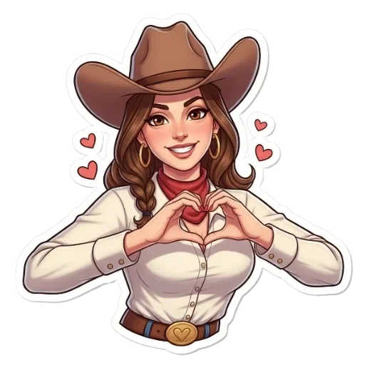Стикер 💕 из набора Вестерн