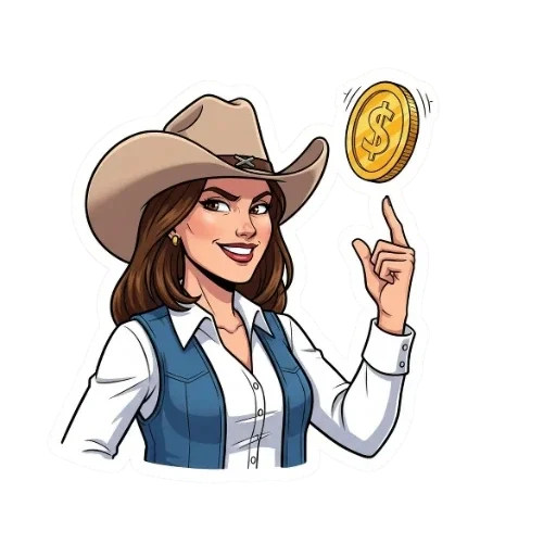 Стикер 💰 из набора Вестерн