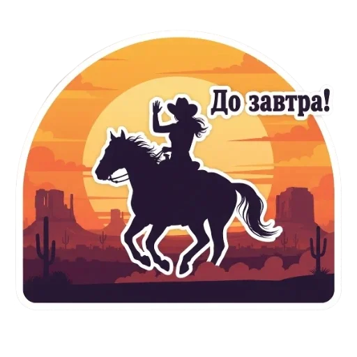 Стикер 👋 из набора Вестерн