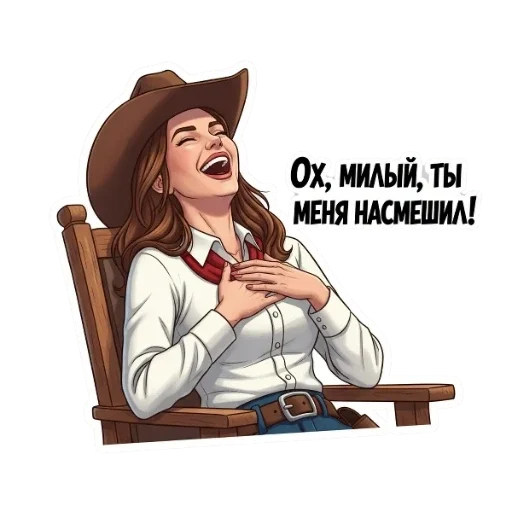 Стикер 😂 из набора Вестерн