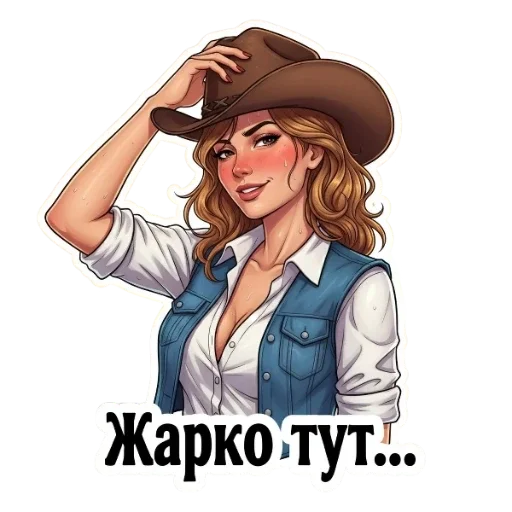 Стикер 🥵 из набора Вестерн
