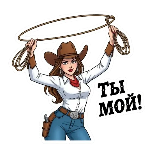 Стикер 🥵 из набора Вестерн