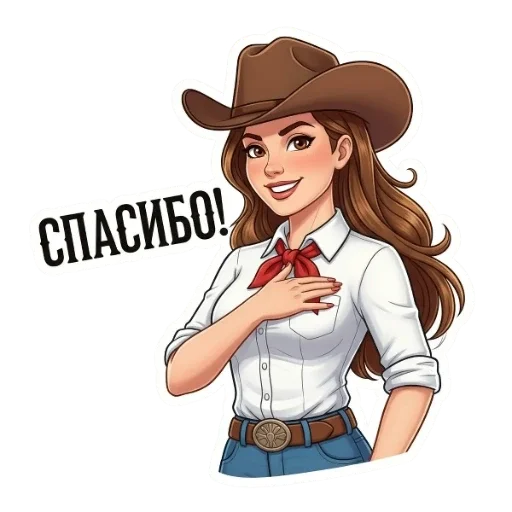 Стикер 🙏 из набора Вестерн