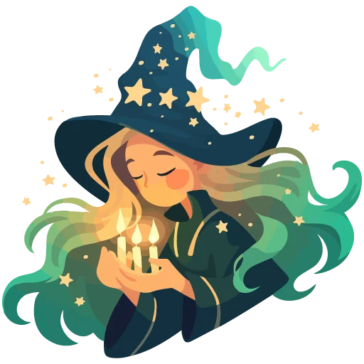 Стикер 🕯 из набора White Witch Juliya Djay