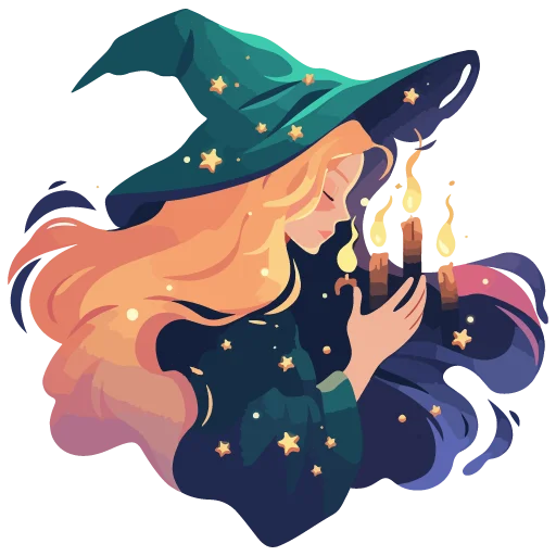 Стикер 🕯 из набора White Witch Juliya Djay