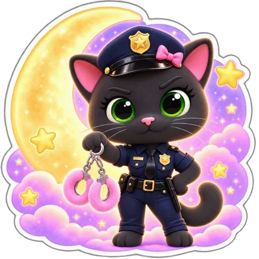 Стикер 👮 из набора 𓄂𝒜࿐eᴍᴏᴊí