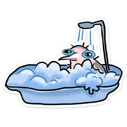 Стикер 🛀 из набора Дима |