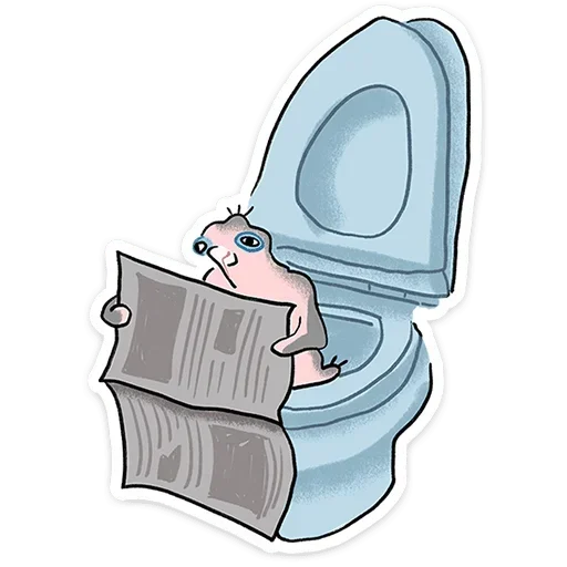 Стикер 🚽 из набора Дима |