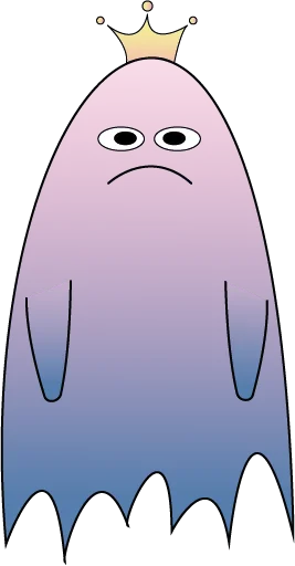 Стикер ☹️ из набора ghost princess