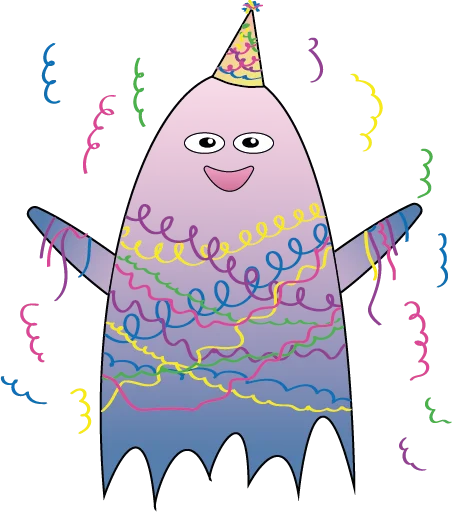 Стикер 🥳 из набора ghost princess