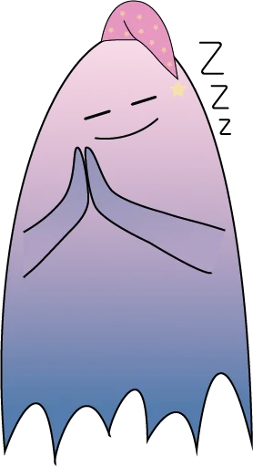 Стикер 😴 из набора ghost princess