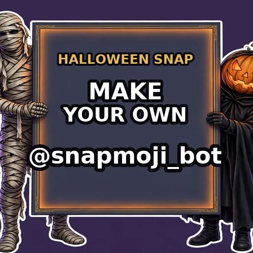 Стикер 🎃 из набора 🎃 Halloween Snap — free pack ·