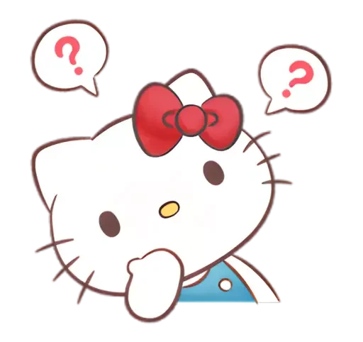 Стикер 🤔 из набора 💗 .ℎ𝑒𝑙𝑙𝑜 𝑘𝑖𝑡𝑡𝑦. : : 💗