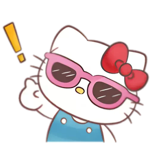 Стикер 😎 из набора 💗 .ℎ𝑒𝑙𝑙𝑜 𝑘𝑖𝑡𝑡𝑦. : : 💗