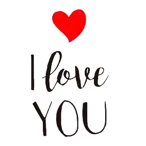 Стикер ❤️ из набора Love U
