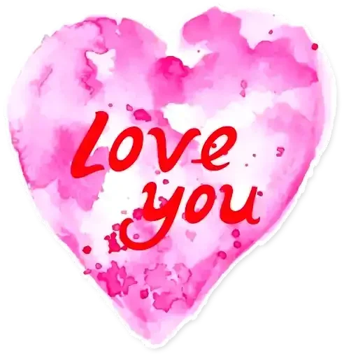 Стикер ❤️ из набора Love U