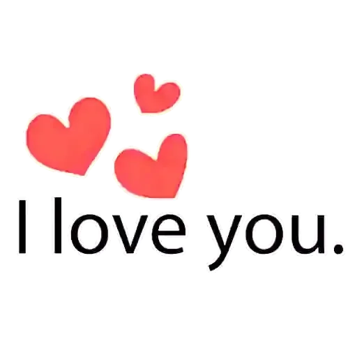 Стикер ❤️ из набора Love U