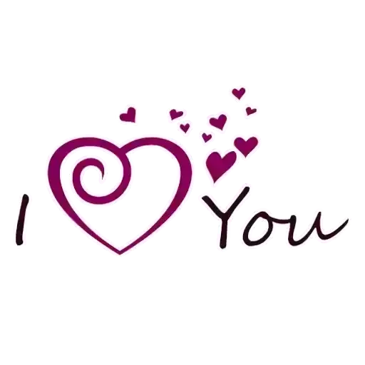 Стикер ❤️ из набора Love U