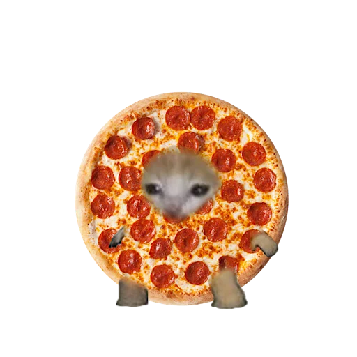Стикер 🍕 из набора котики овощи коты фрукты