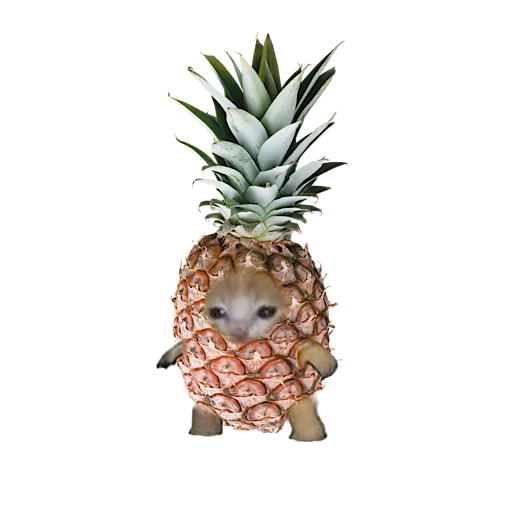 Стикер 🍍 из набора котики овощи коты фрукты