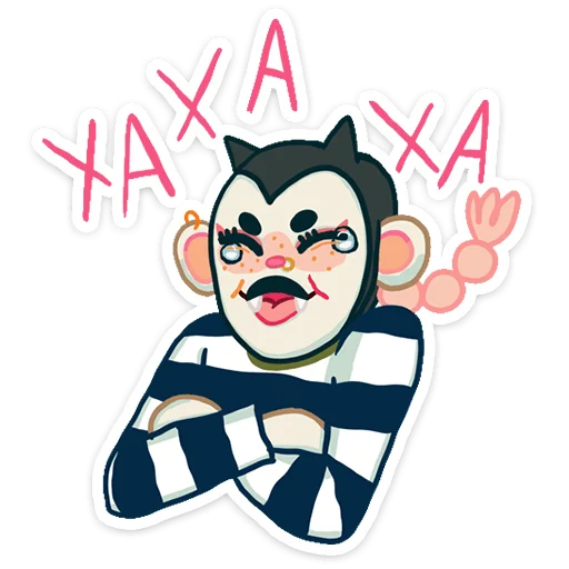 Стикер 😈 из набора Маришка ::