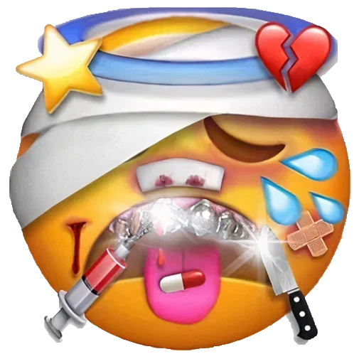 Стикер 🤕 из набора Больше стиков тут: