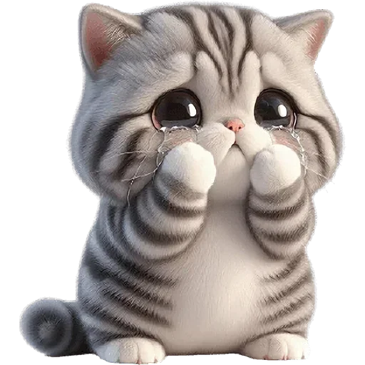 Стикер 😭 из набора ૮꒰ ˶> ༝ < ྀི˶꒱ა