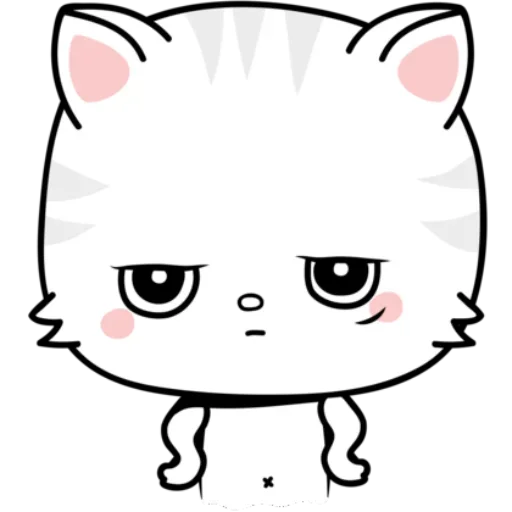 Стикер 🥺 из набора >-< тгк -