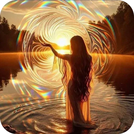 Стикер 🙌 из набора Meditation Lights