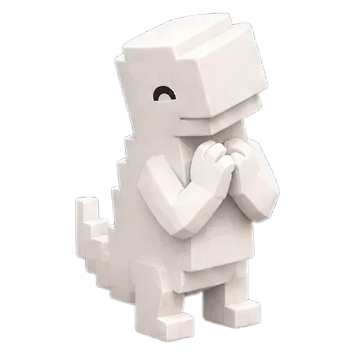 Стикер 🙏 из набора White Dinosaur