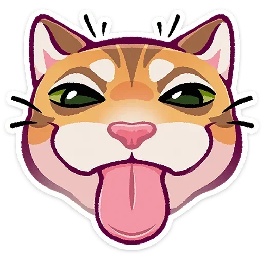 Стикер 😛 из набора Рыжий |
