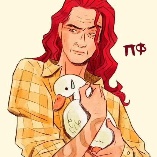 Стикер 😠 из набора Чайная Ангелов /