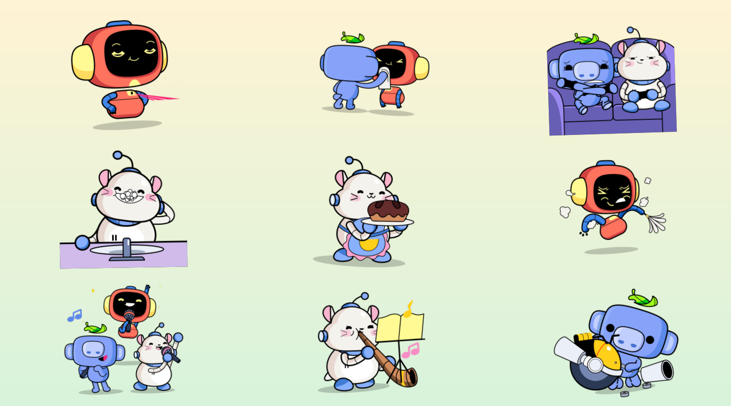 Wumpus & Co: Daily Routine | @discord_stickers - стикеры для Телеграм